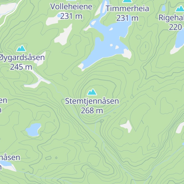 Map of Stemtjennåsen