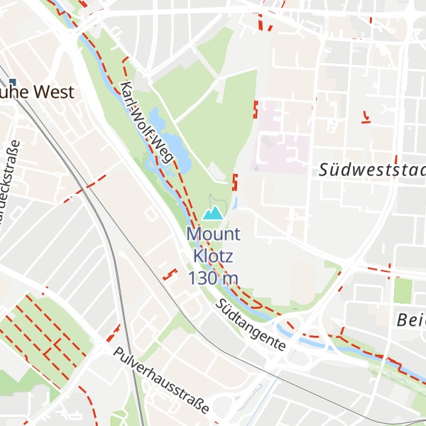 Map of Mount Klotz