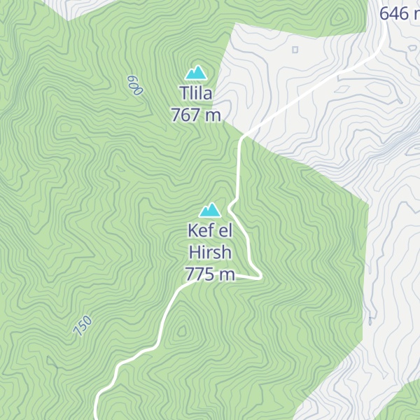 Map of Kef el Hirsh