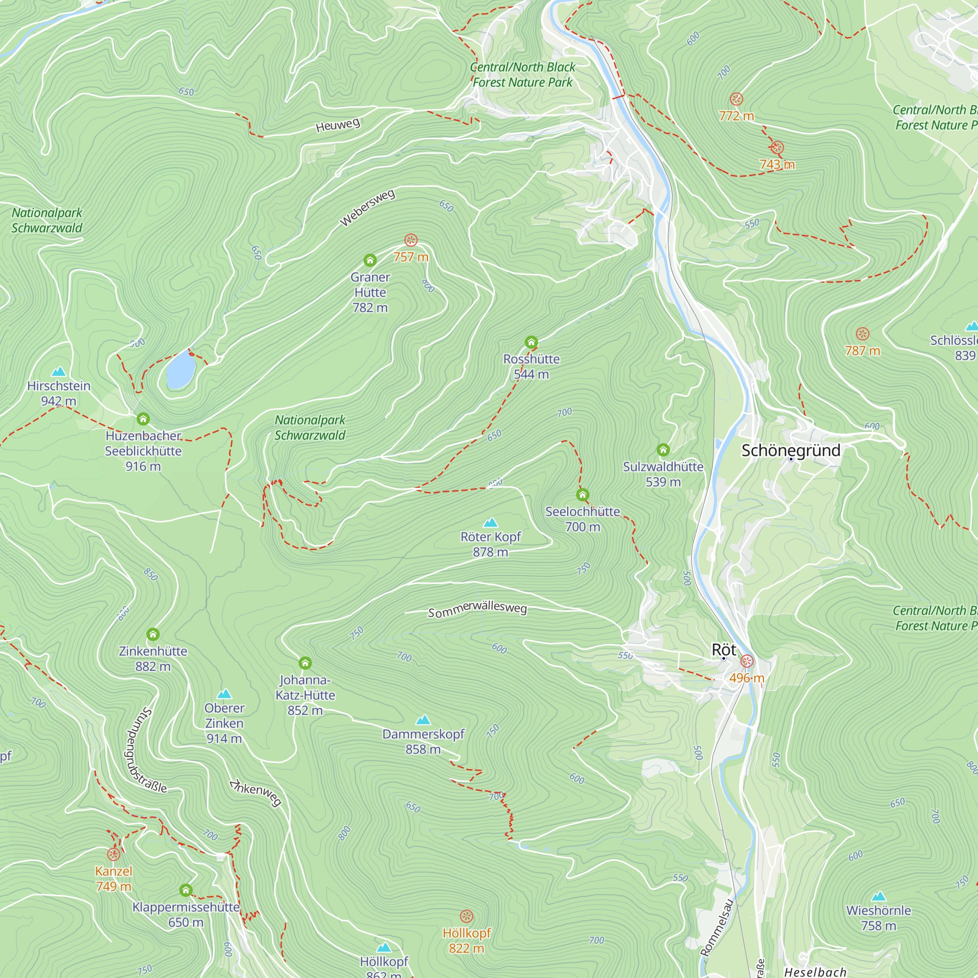Hindenburghütte map