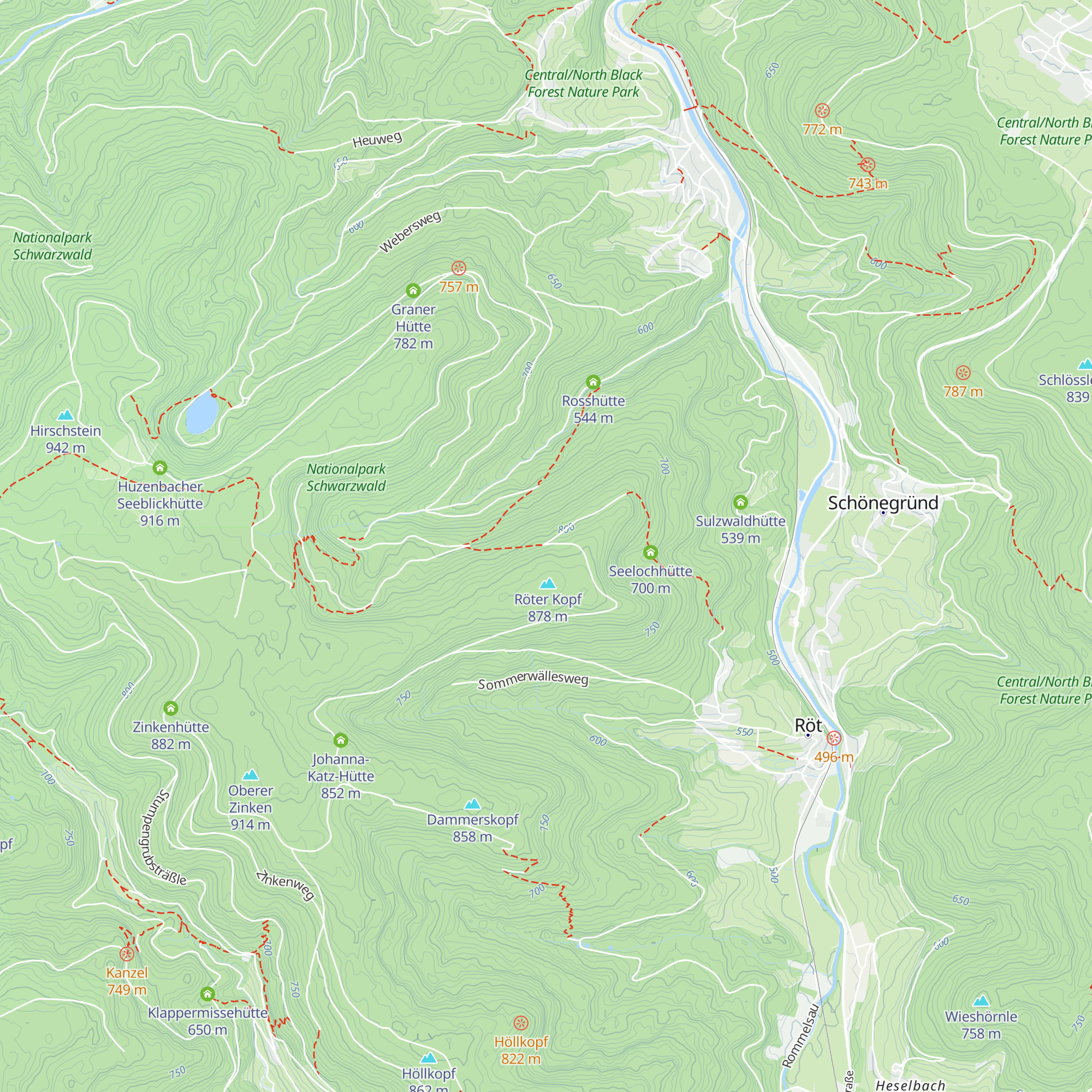 Hindenburghütte map