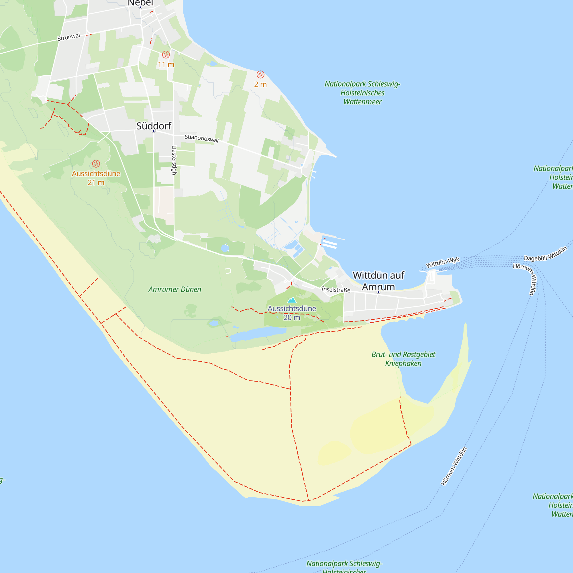 Schutzstation Wattenmeer map