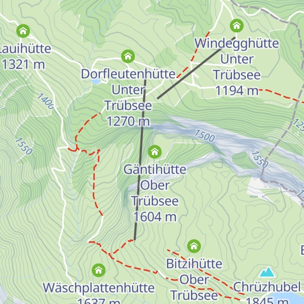 Map of Ober Gänti
