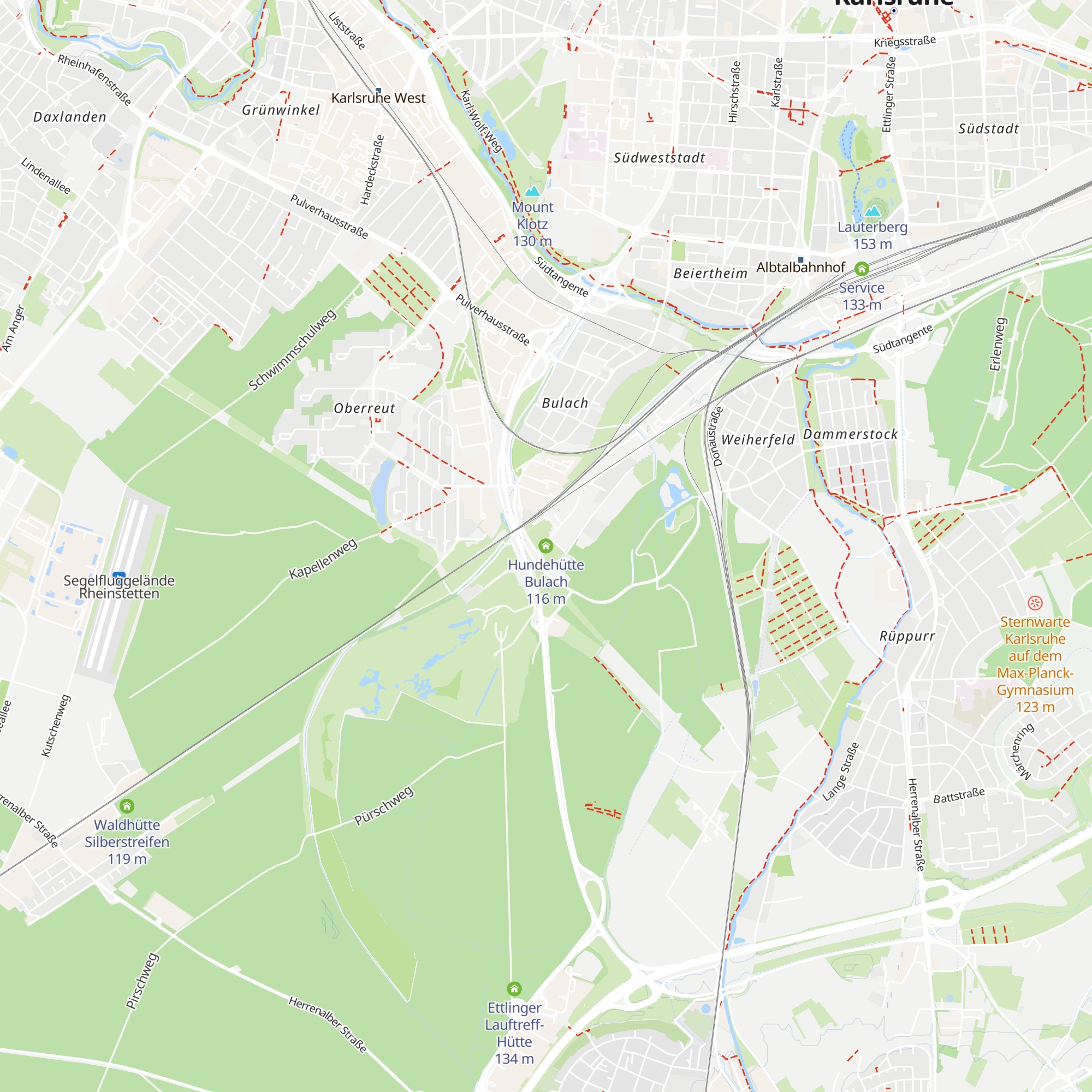 Hundehütte Bulach map