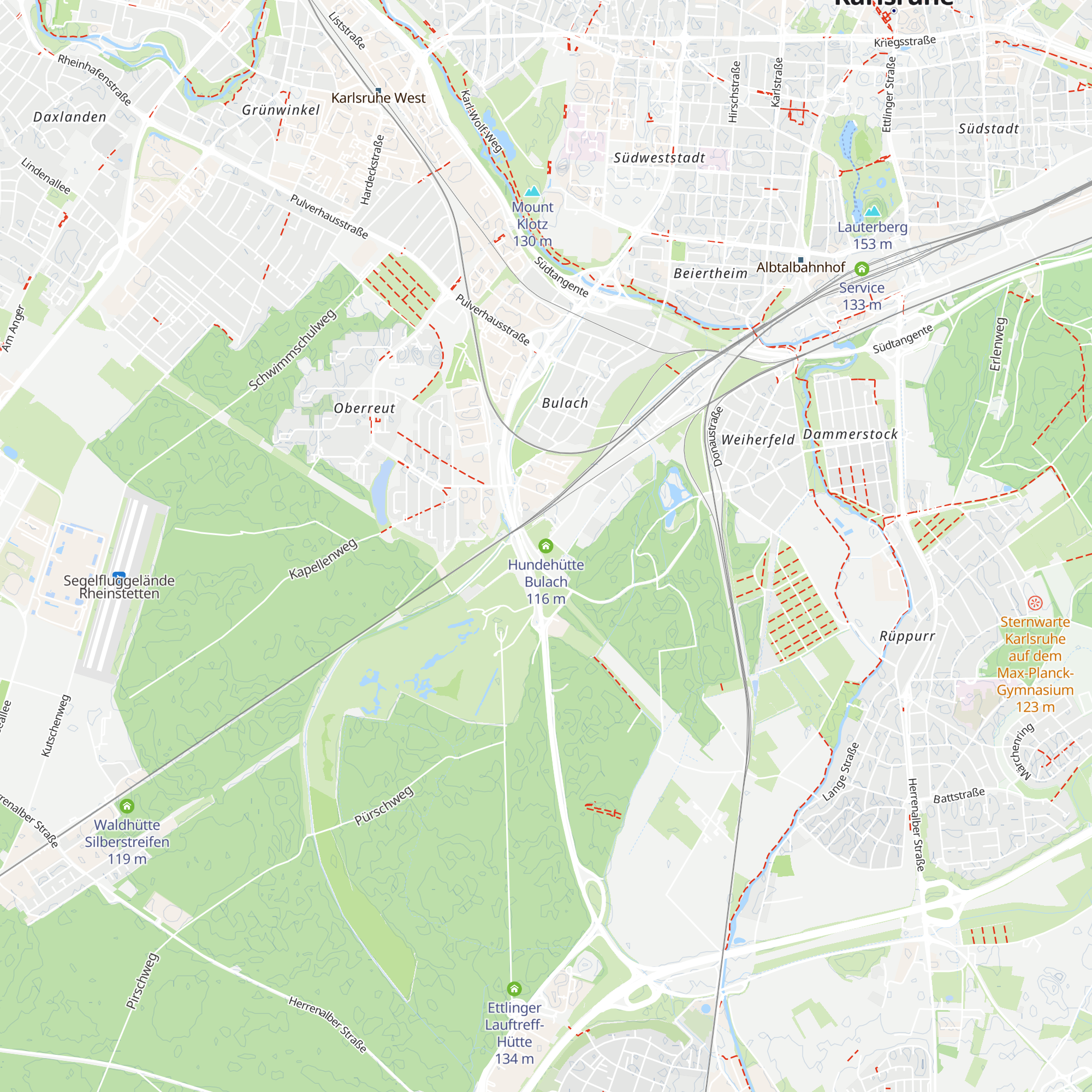 Hundehütte Bulach map