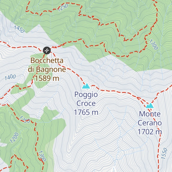 Map of Poggio Croce