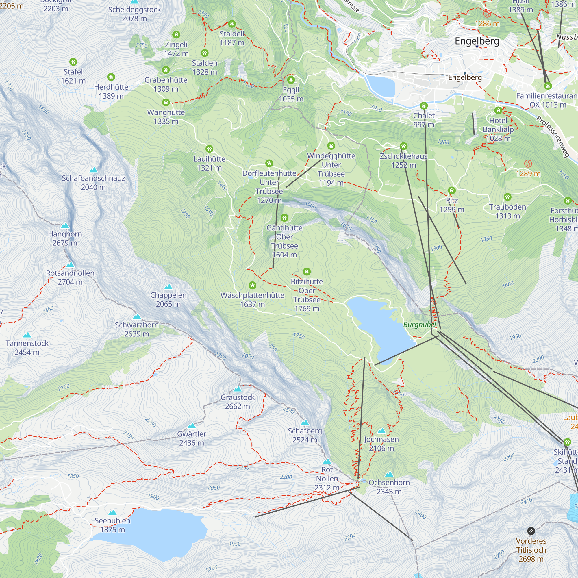 Windegghütte map