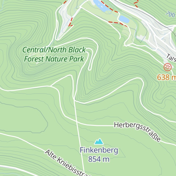 Map of Förster Roh Hütte