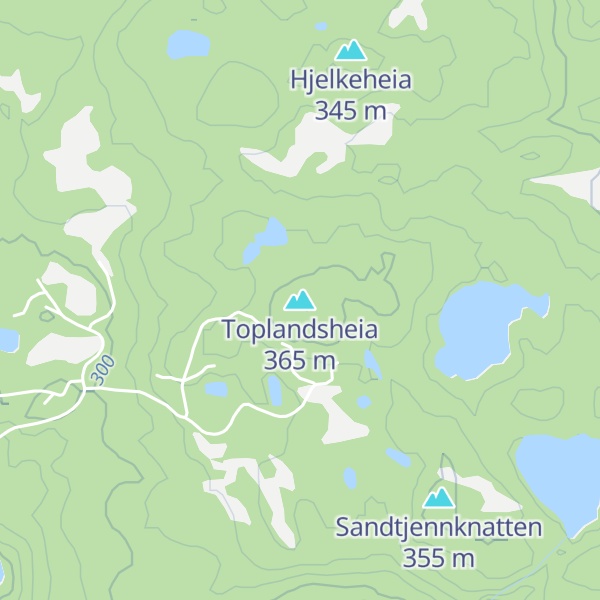 Map of Toplandsheia