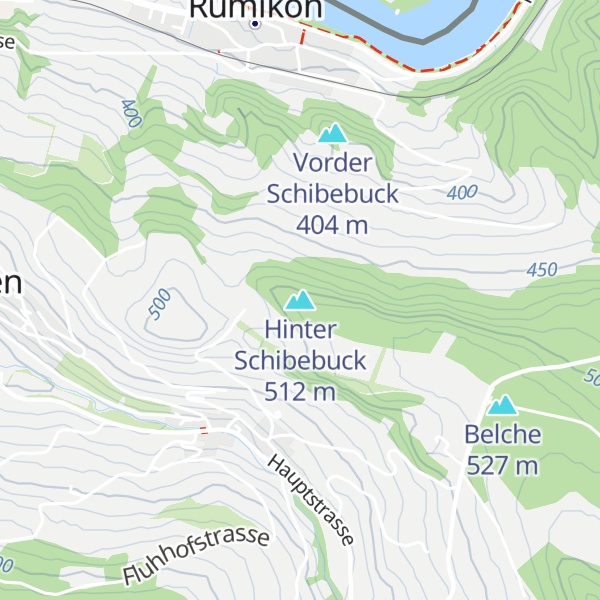 Map of Hinter Schibebuck