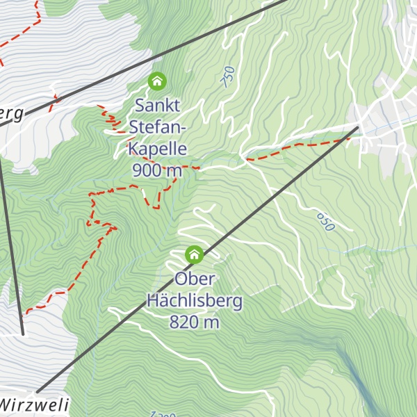 Map of Mittel Hächlisberg