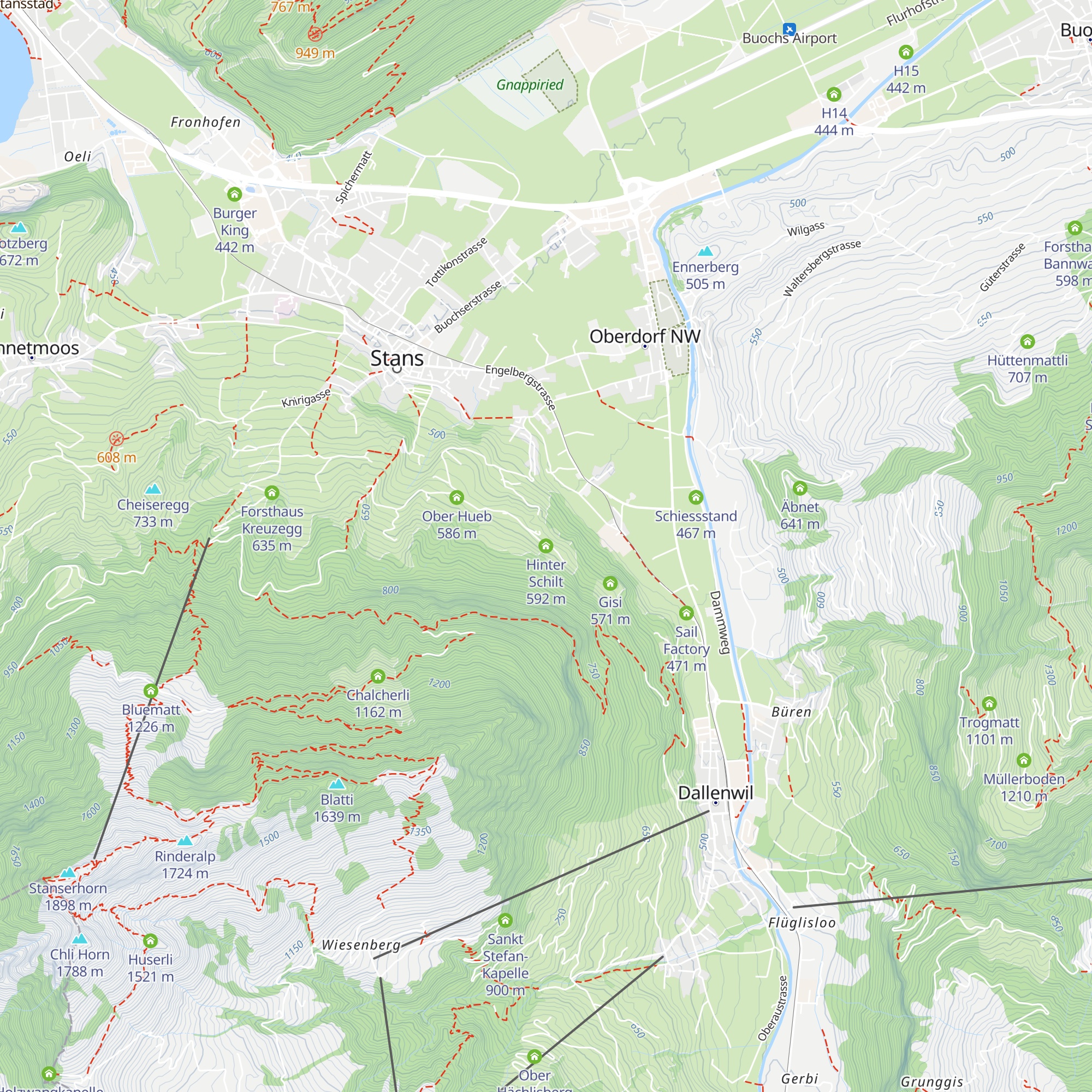 Hinter Schilt map