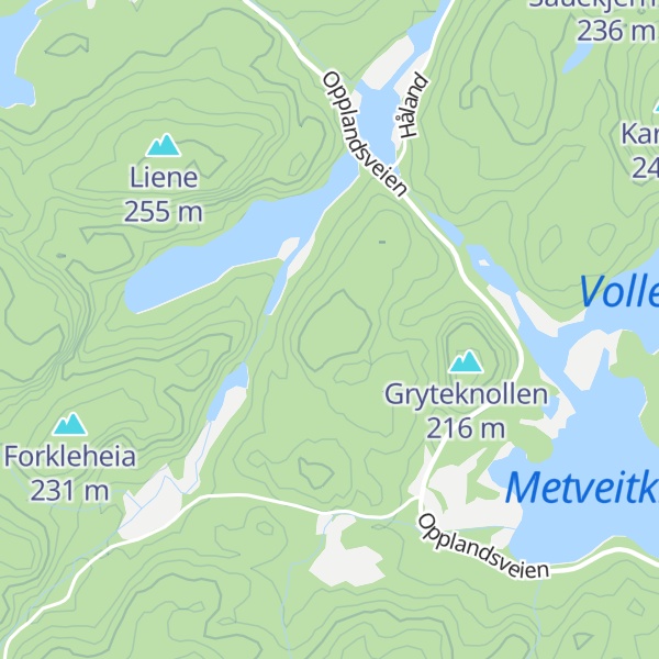 Map of Midtsteåsen