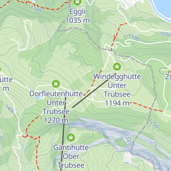 Map of Hüethütte Unter Trübsee