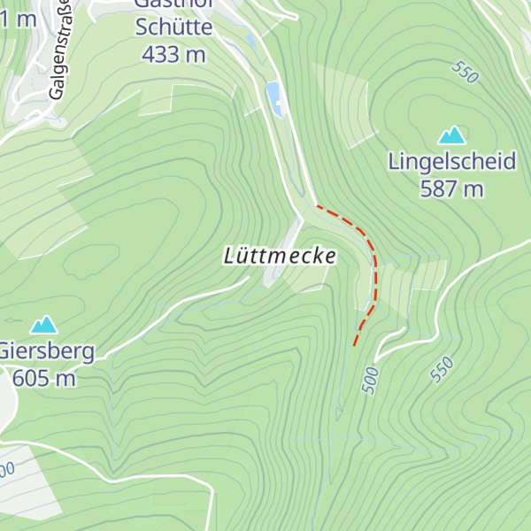 Map of Wanderhütte Sauerland
