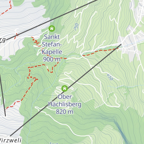 Map of Unter Hächlisberg