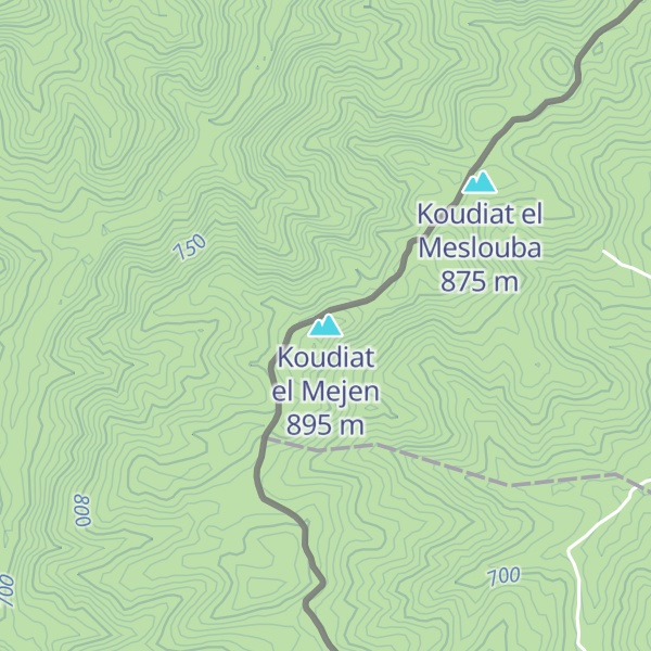 Map of Koudiat el Mejen