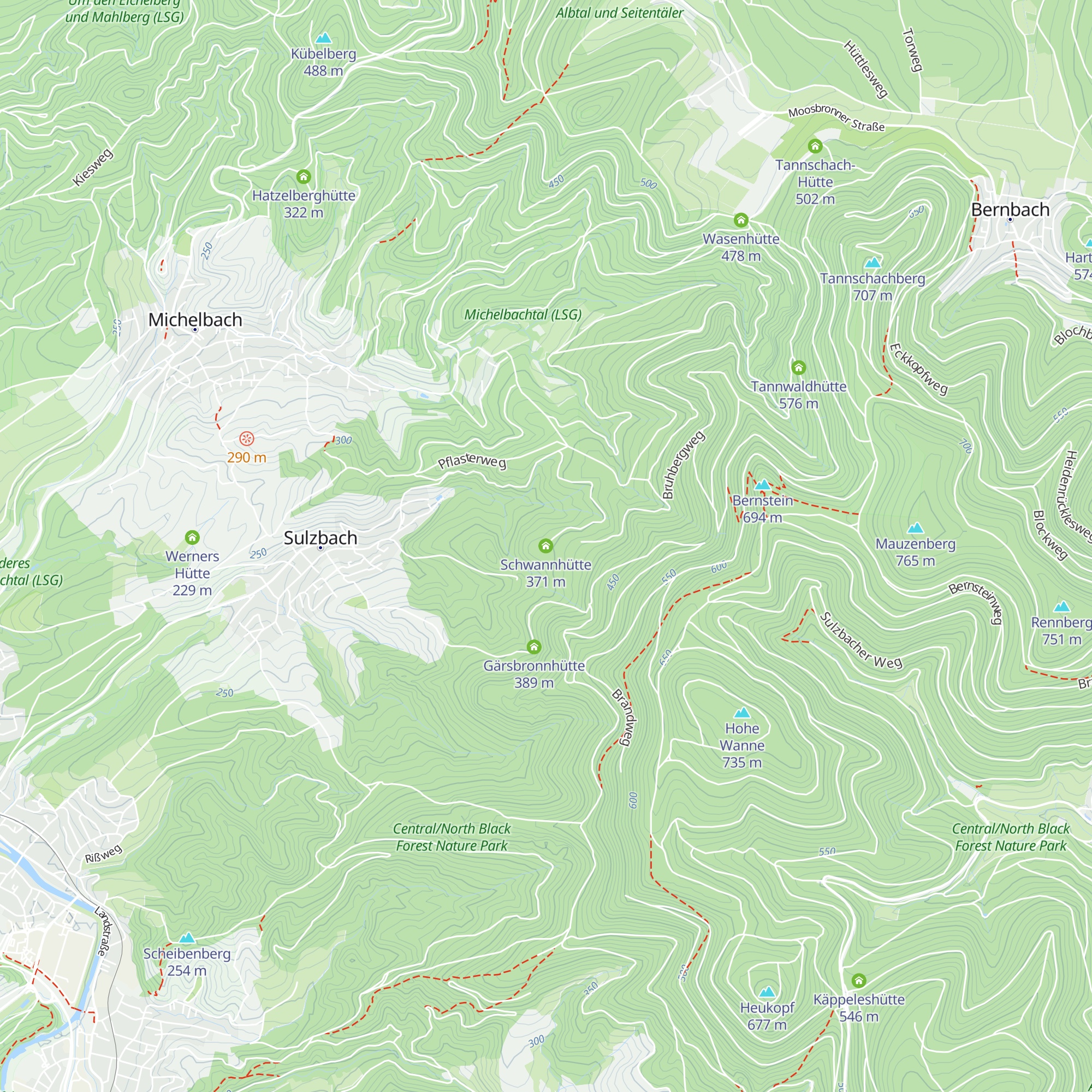 Schwannhütte map