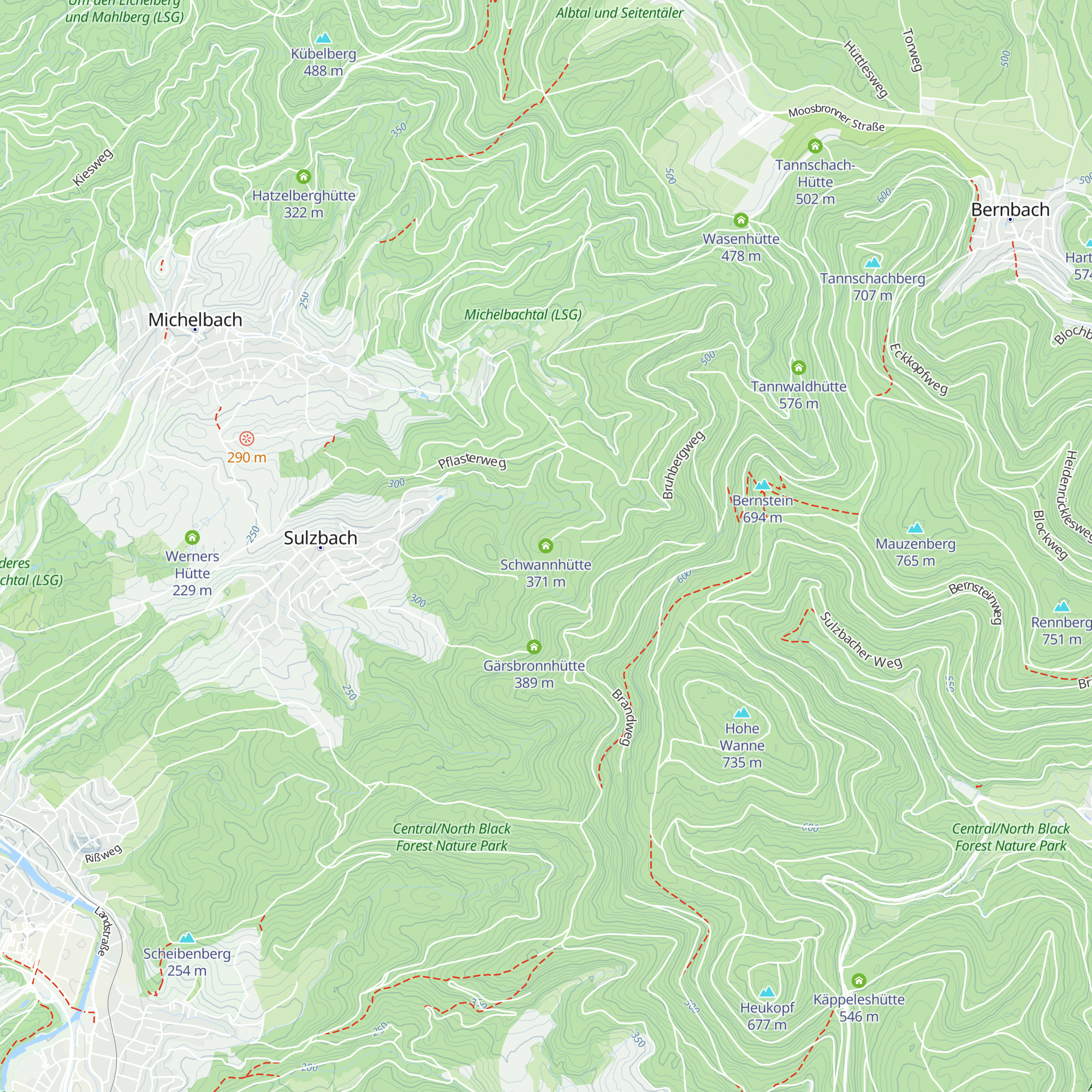 Schwannhütte map