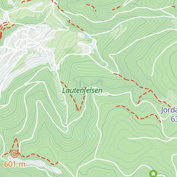 Map of Lautenfelsenhütte