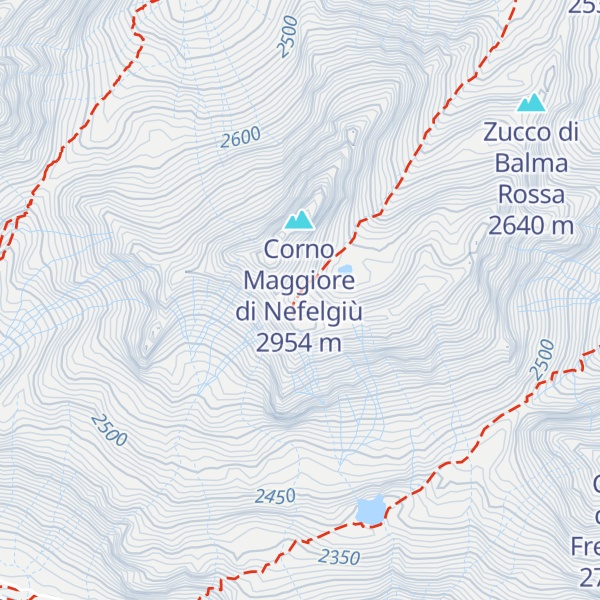 Map of Corno orientale di Nefelgiù