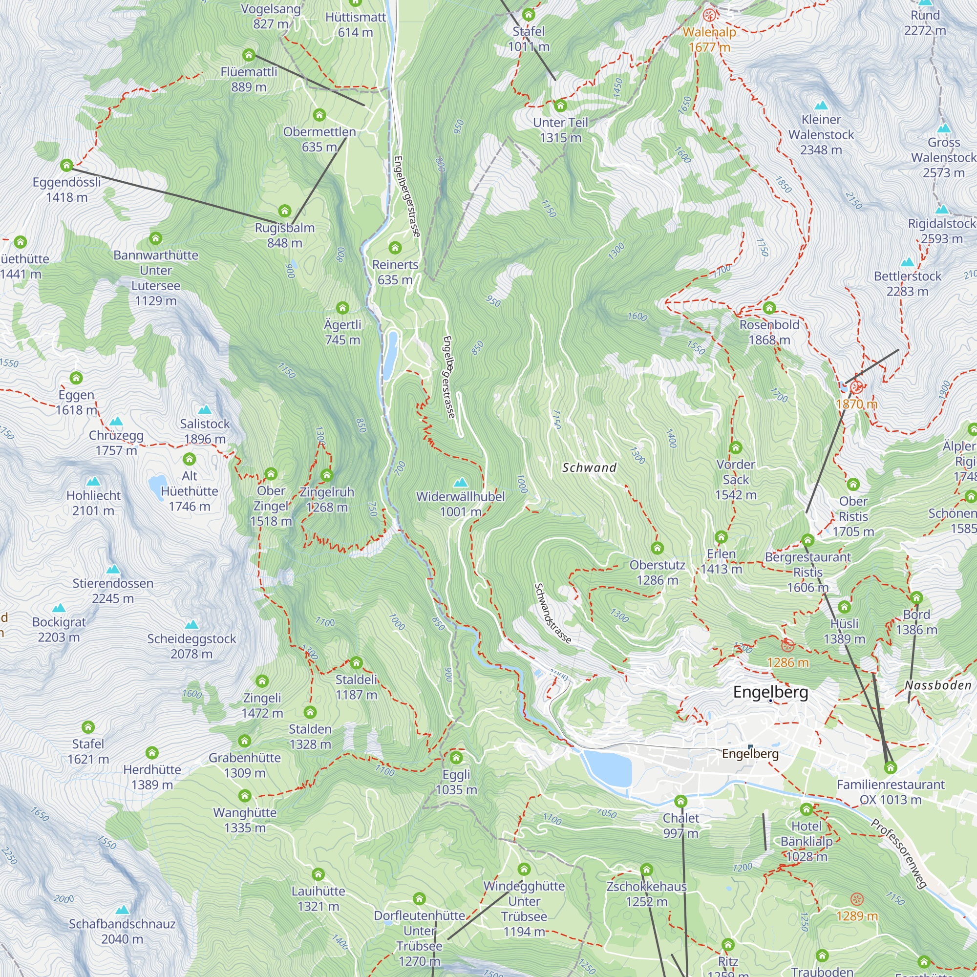 Gasthaus Grünenwald map