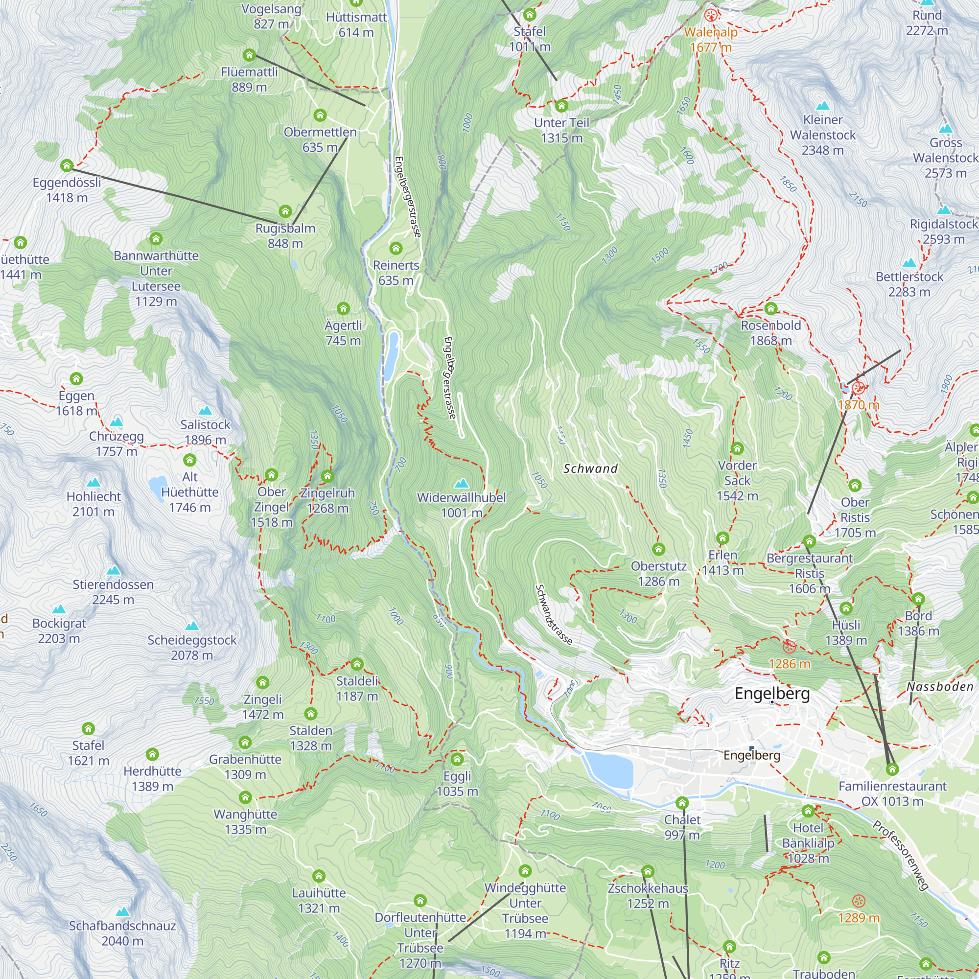 Gasthaus Grünenwald map