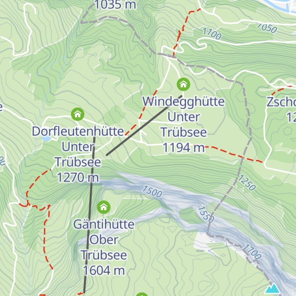 Map of Rankhütte Unter Trübsee
