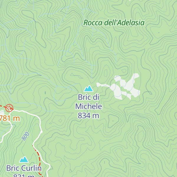 Map of Bric di Michele