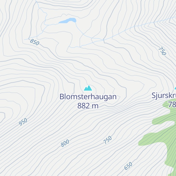 Map of Blomsterhaugan