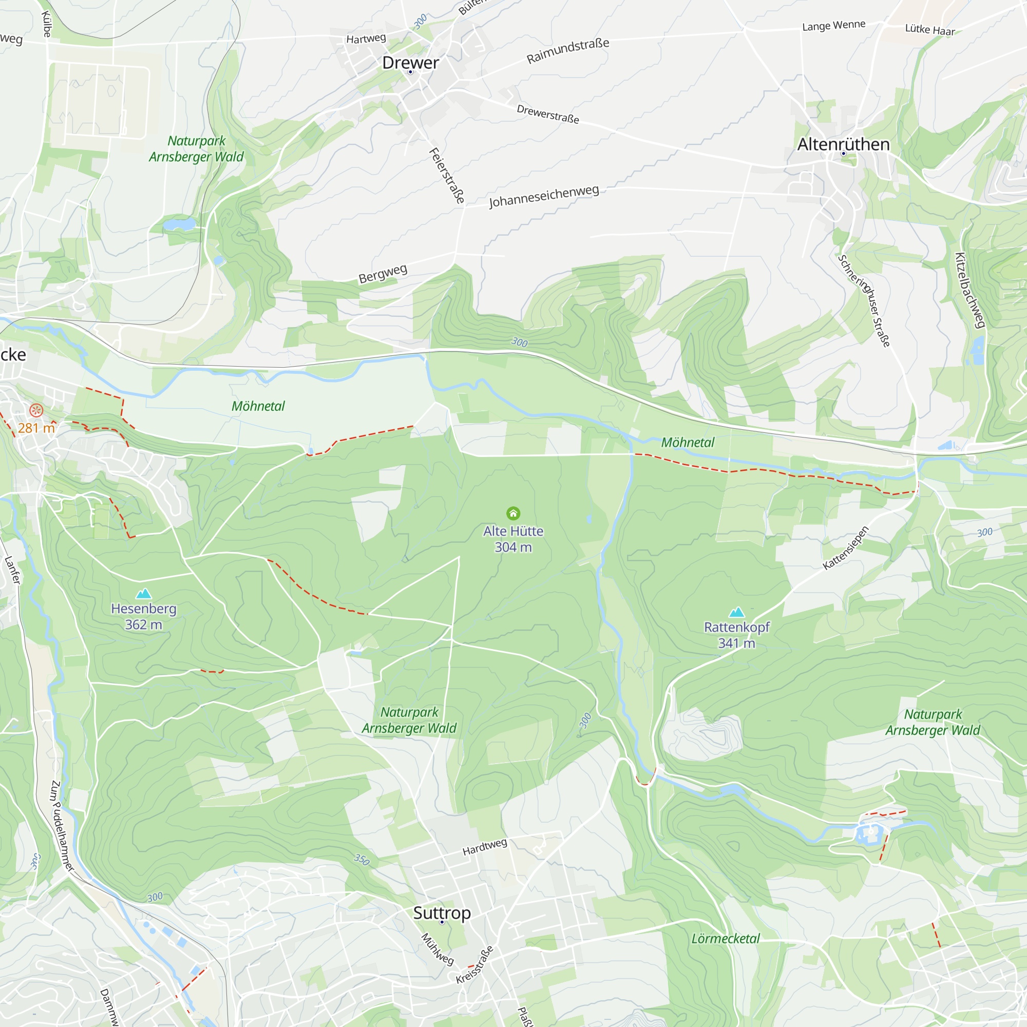 Alte Hütte map