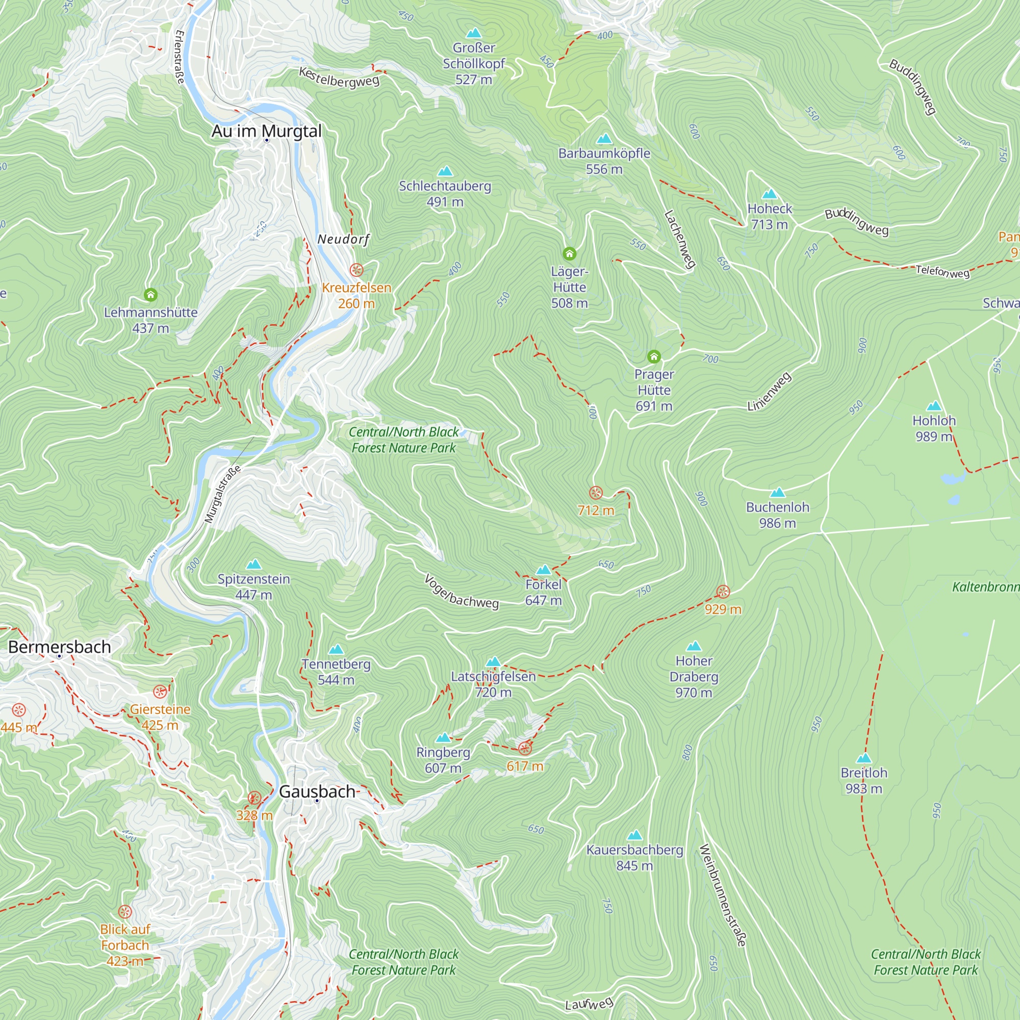 Hohlesteinhütte map