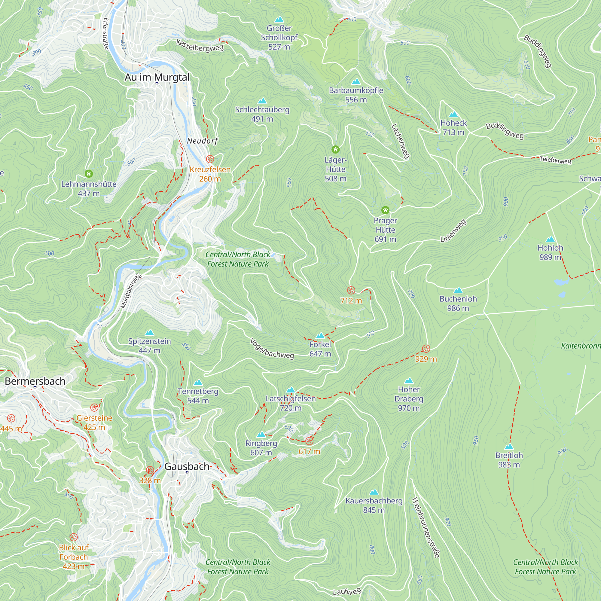 Hohlesteinhütte map