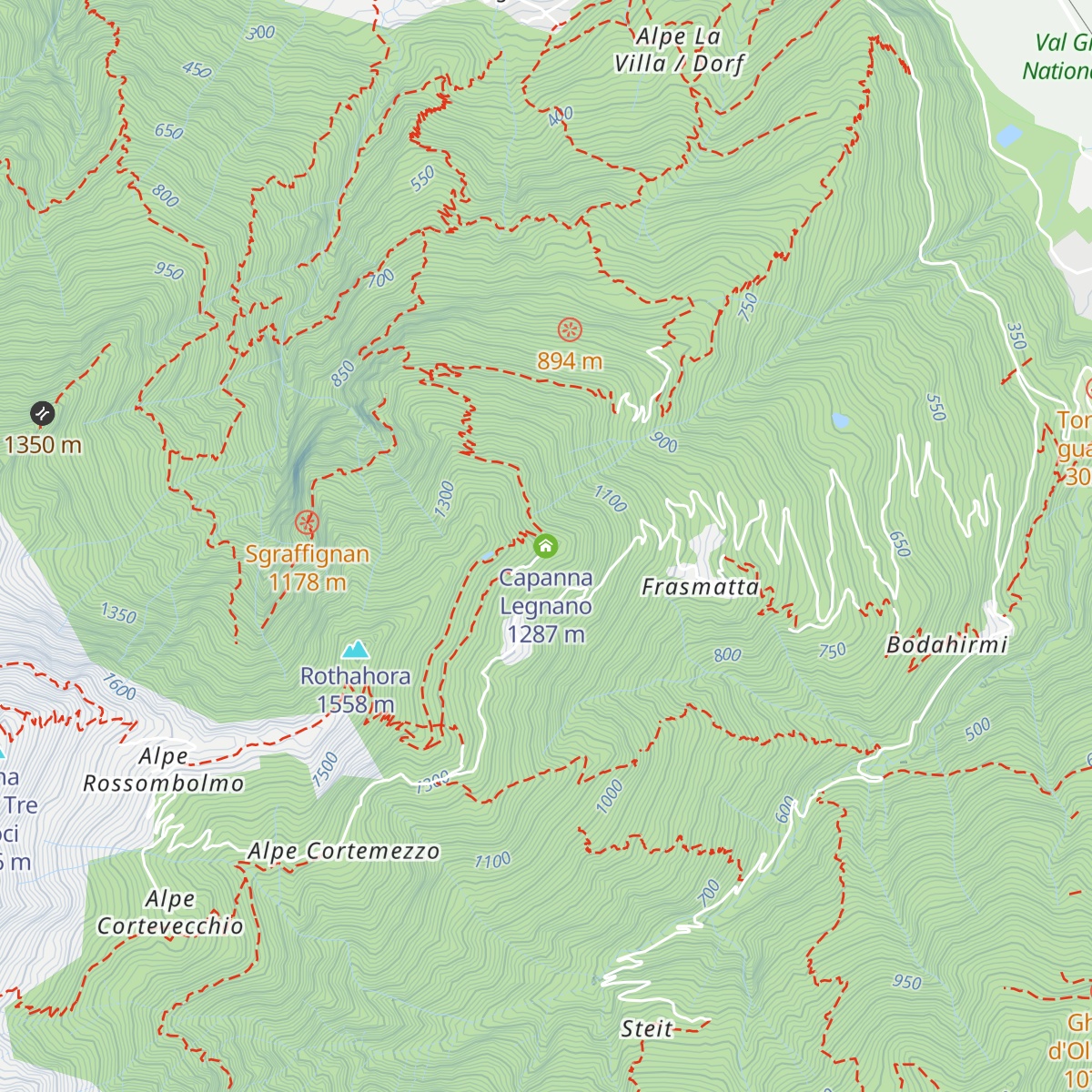 Capanna Legnano map