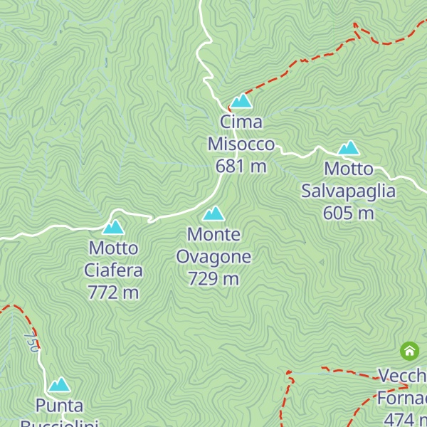 Map of Monte Ovagone