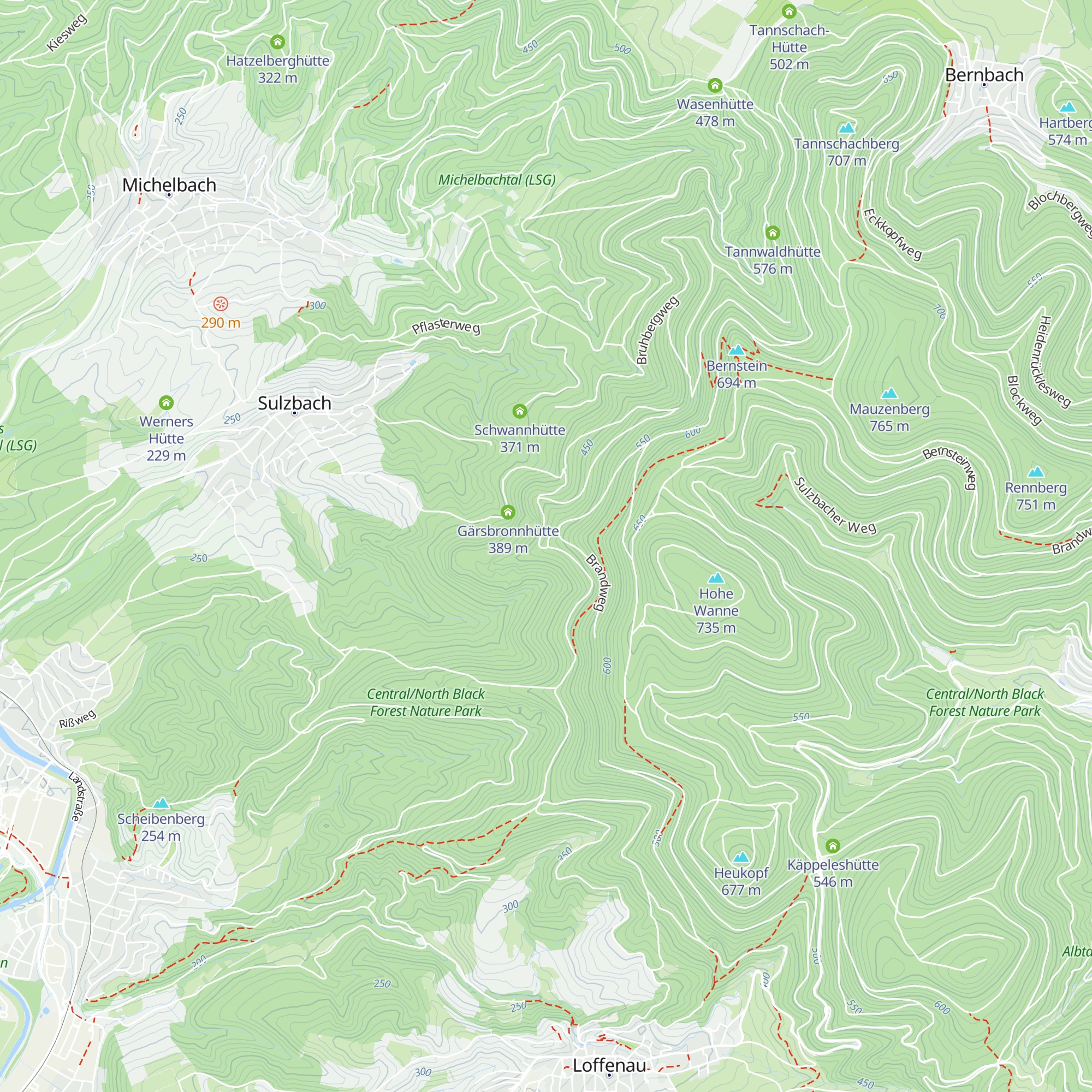 Sandhütte map