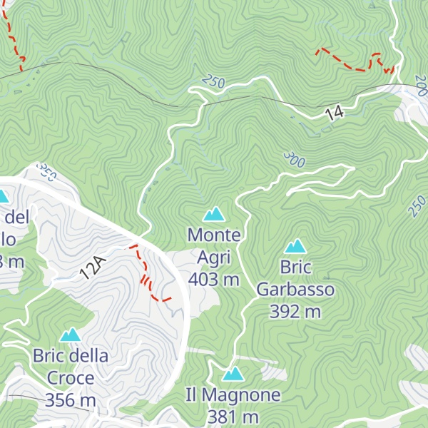 Map of Monte Agri