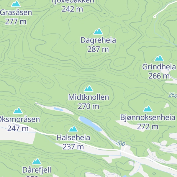 Map of Midtknollen