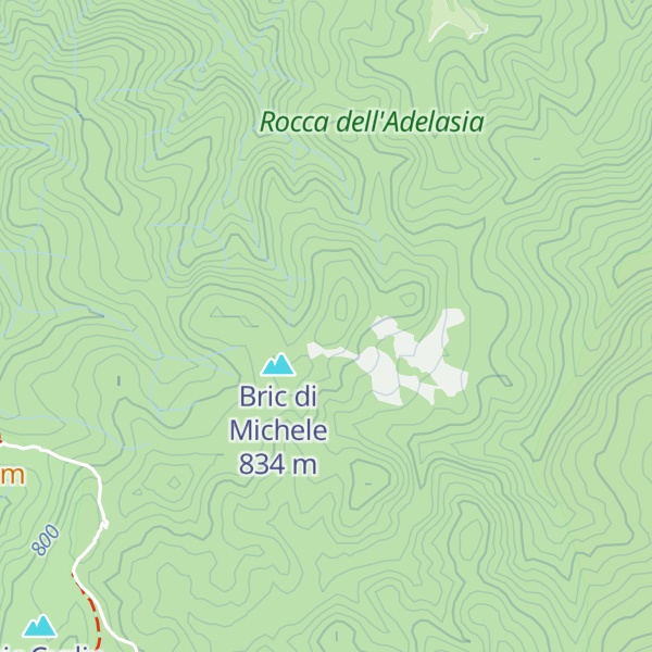 Map of Bric Garbazzo