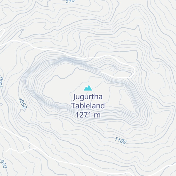 Map of Jugurtha Tableland