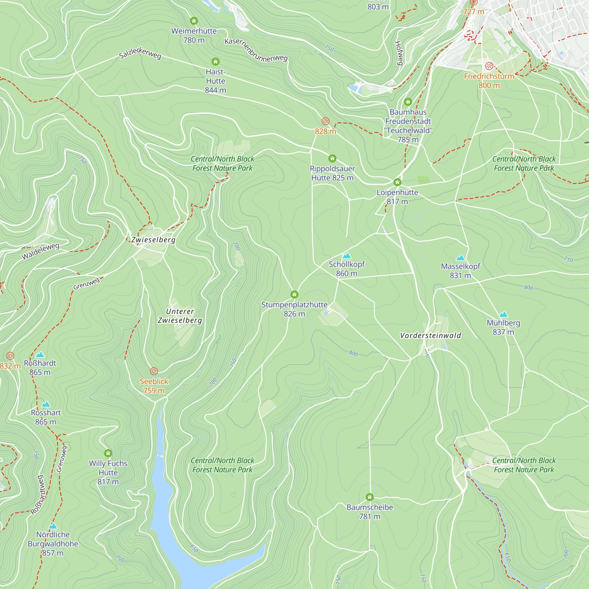 Stumpenplatzhütte map