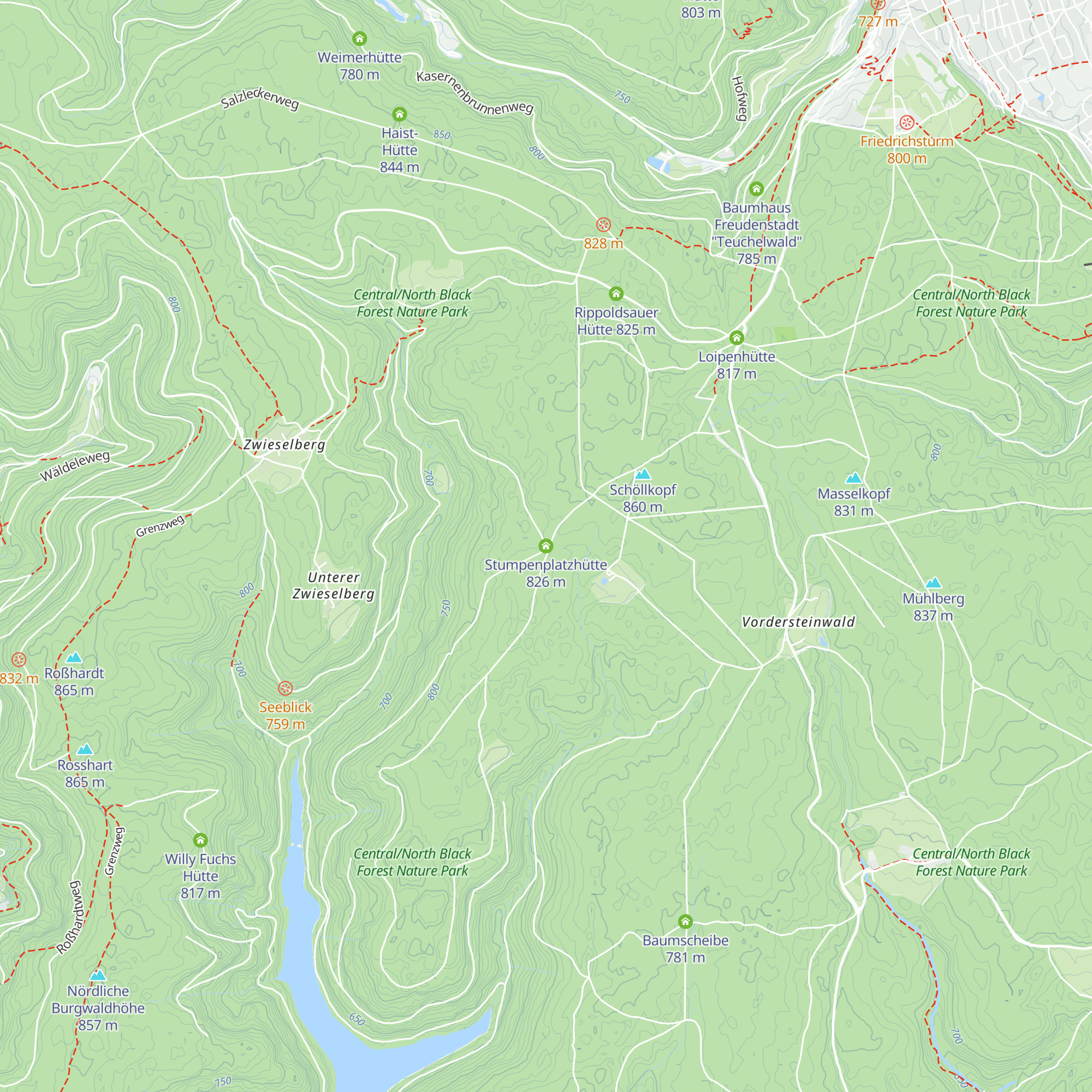 Stumpenplatzhütte map