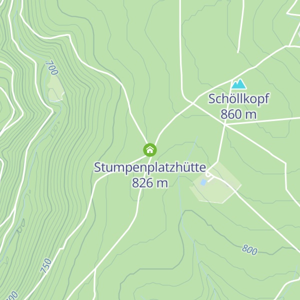 Map of Stumpenplatzhütte
