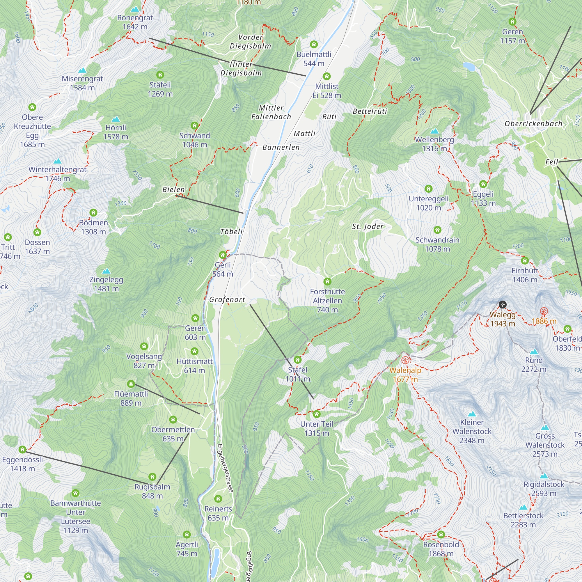 Unterenglerts map