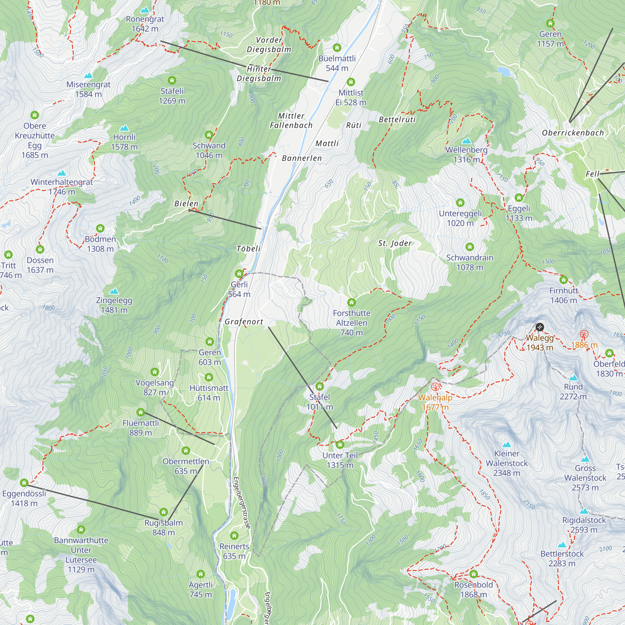 Unterenglerts map