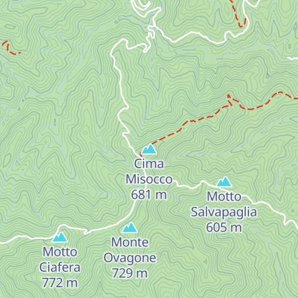 Map of Cima Misocco