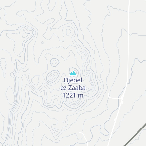 Map of Djebel ez Zaaba