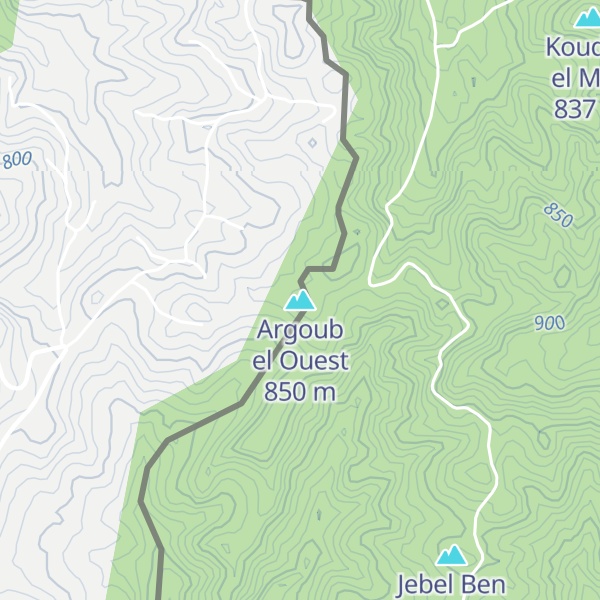 Map of Argoub el Ouest