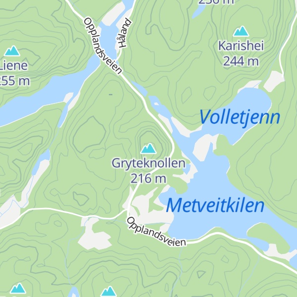 Map of Gryteknollen