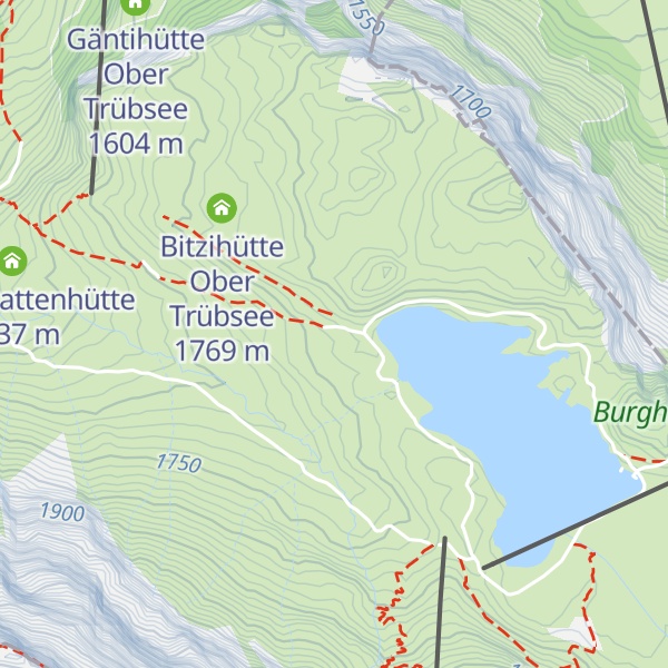 Map of Chrüzhütte Ober Trübsee